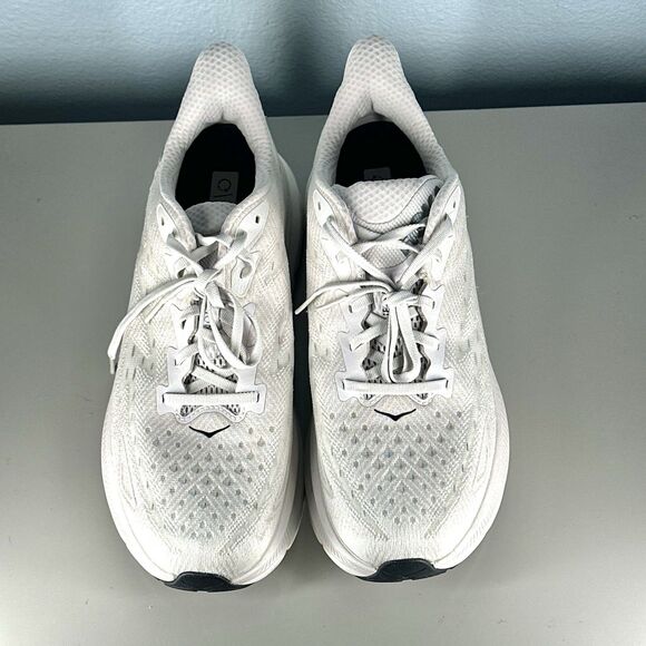 Hoka One One Mens Size 11.5D Clifton 9 1127895 NCSW White Running Shoes Sneakers main image 12